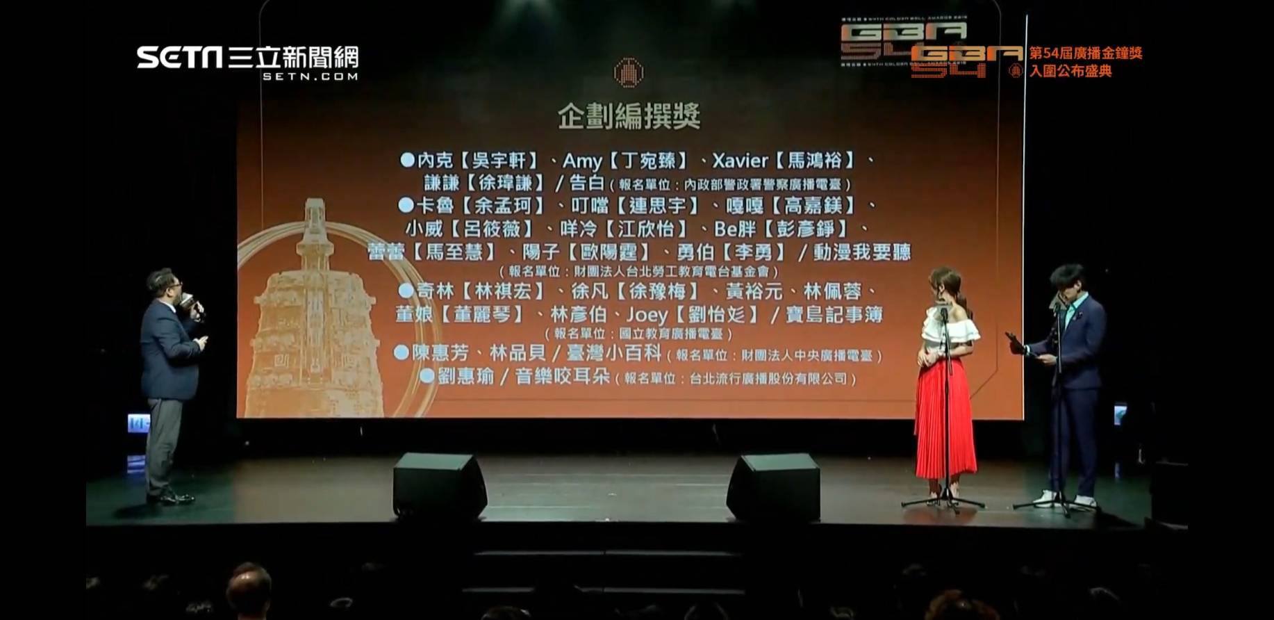 第五十四屆廣播金鐘獎央廣入圍系列專訪:企劃編撰獎