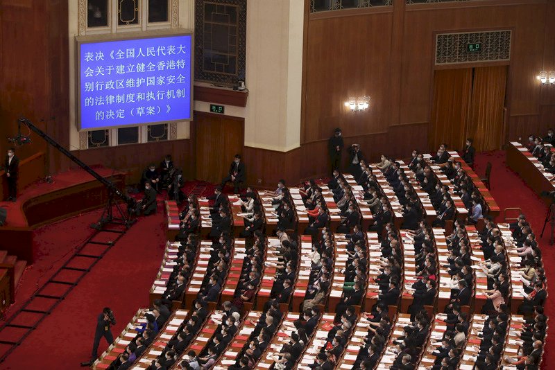 中共通過港版國安法之後