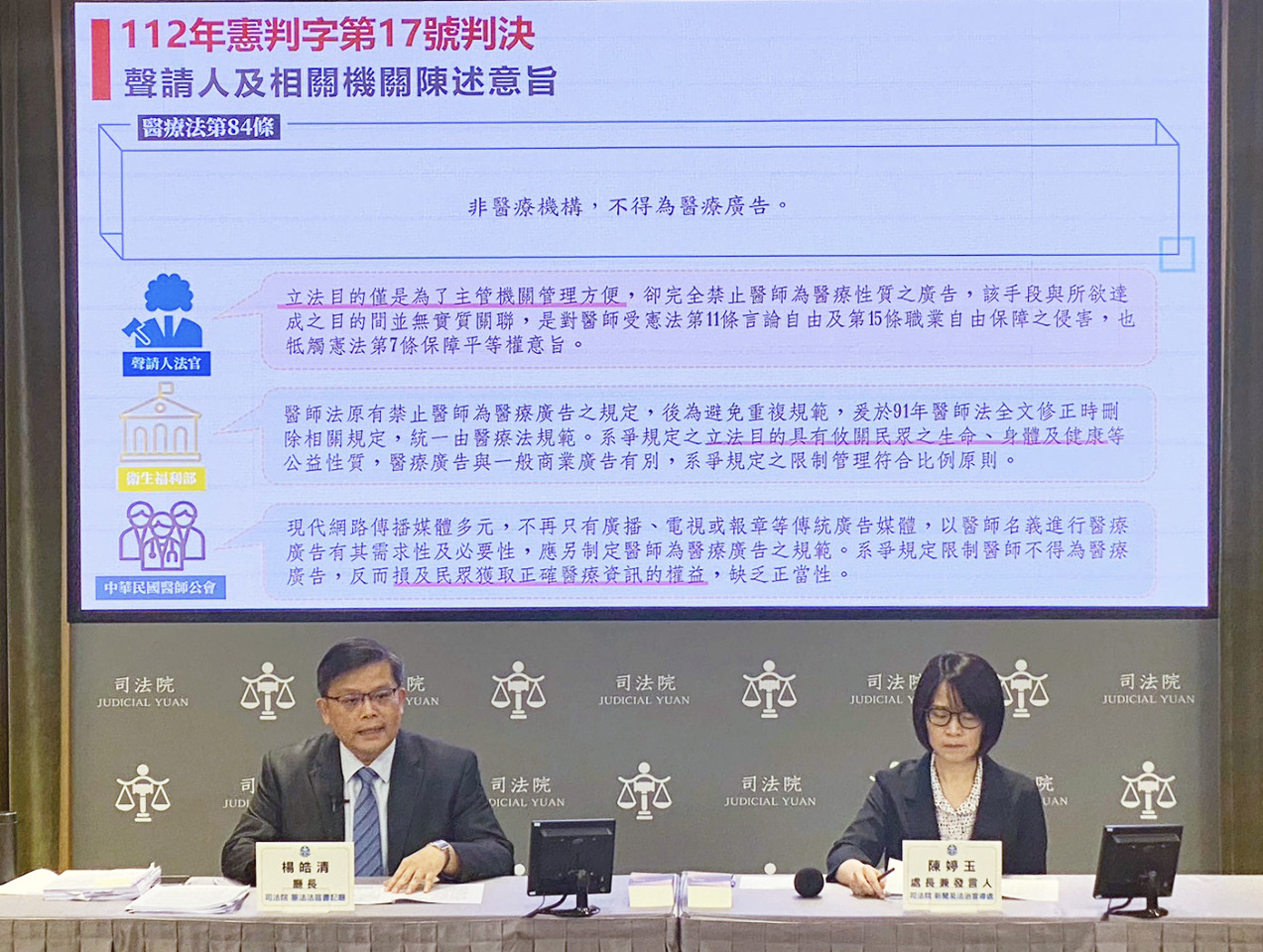 ◎控八控控醫療廣告不違法，原來是因為這緣故…從醫師不得刊登廣告違憲談起