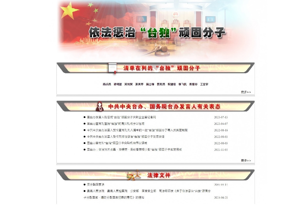 中國懲治台獨的荒謬性