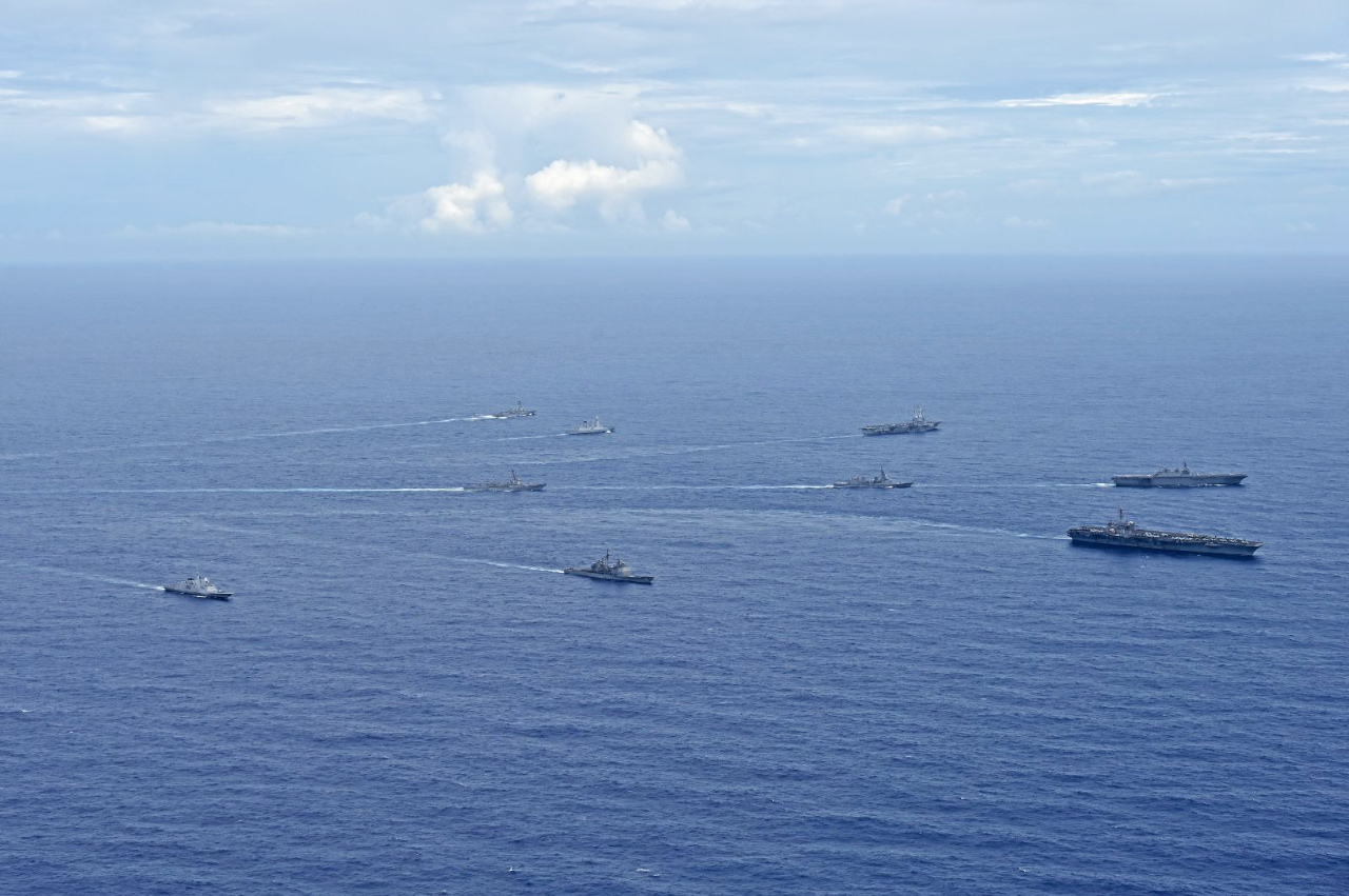 美日法聯合軍演 反制中國突穿第一島鏈南端